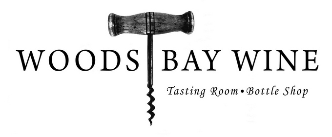 Cork screw logo for Woods Bay Wine