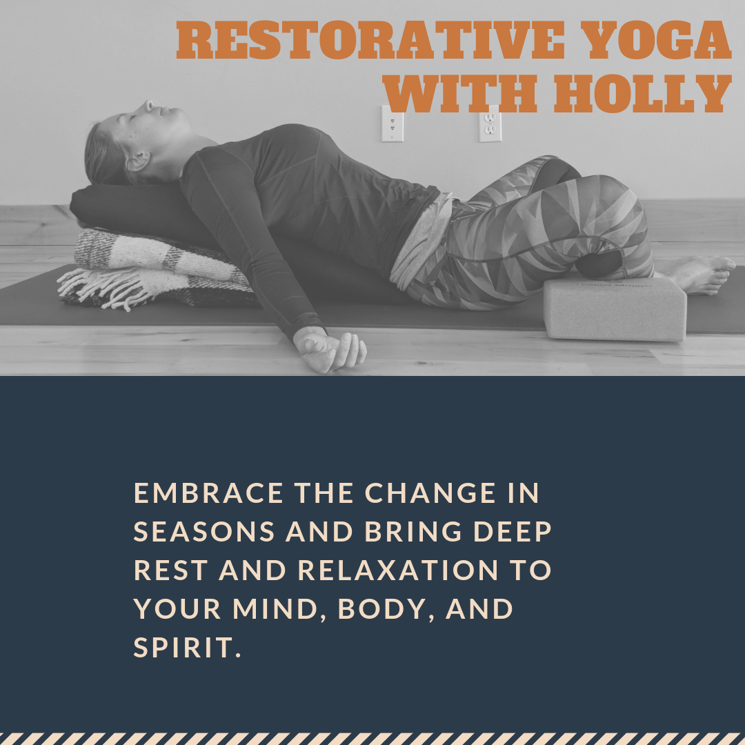 Restorative Yoga at Curative Yoga Bigfork Sunday October 21 5 pm