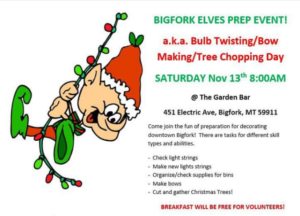 Bigfork Elves Bulb Twisting and Bows