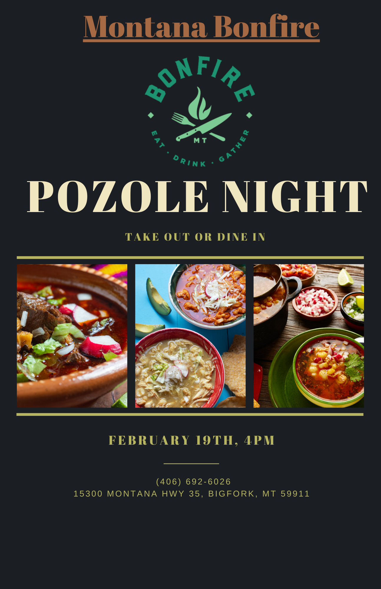 Pozole Night At Bonfire Bigfork Montana Pozole Night At Bonfire Bigfork Montana