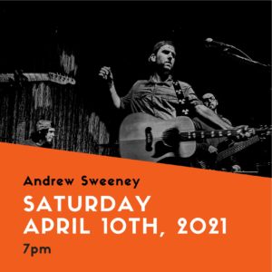 Andrew Sweeney playing live at Raven April 10th at 7 pm