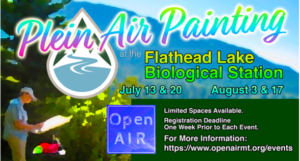 Plein Air at Flathead Lake Bio Station July 13-20