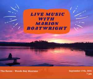 Marion Boatwright at The Raven Sept 17