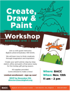 BACC Draw and Paint Workshop Nov 13th