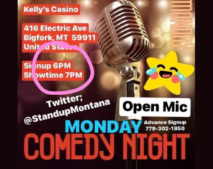 Kelly's Casino Comedy Night Monday 