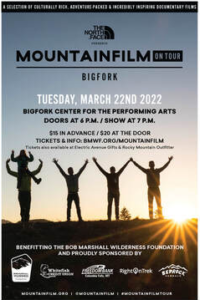 Mountainfilm March 22 Bob Marshall Wilderness