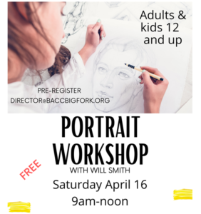 Portrait Workshop at BACC April 16 2022