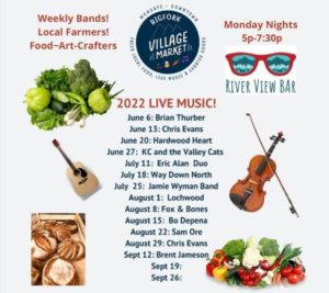 Village Market Live Music Schedule 2022