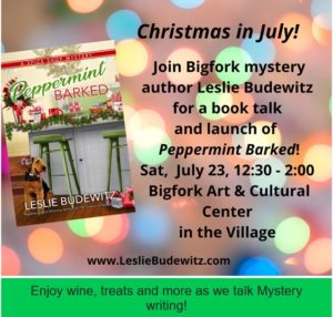Bacc Book Talk Christmas in July with Leslie Budewitz