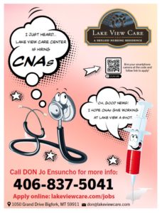 Lakeview Care Center Job posting CNA