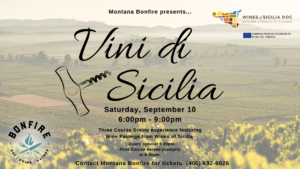 Sicilian Night at Montana Bonfire Sept 10th