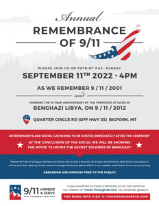 Remembrance of 9/11 in Bigfork 2022