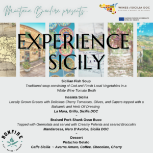 Experience Sicily at Montana Bonfire Sept 29