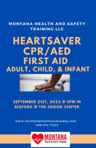 Heartsaver CPR First Aid class at Bigfork Community Center