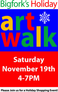 Holiday Art Walk November 19th 4-7pm