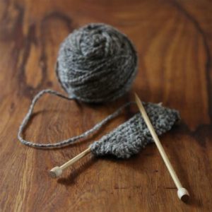 Intro to knitting class at Fiber LLC