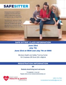 Safe Sitter Class at Montana Health and Safety