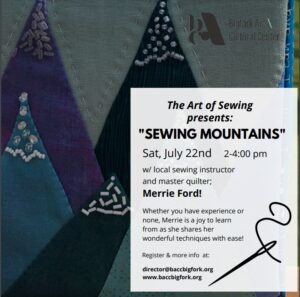 Fabric Art Sewing Workshop at BACC 