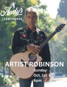 Artist Robinson LIVE at Andy's Crafthouse