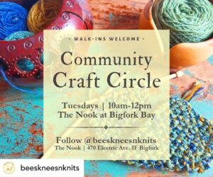 Community Craft Circle at The Nook at Bigfork Bay