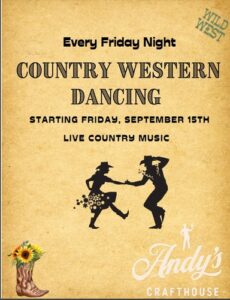 Country Western Dancing at Andy's Crafthouse
