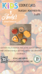 Kids Cookie Decorating Class at Andy's crafthouse