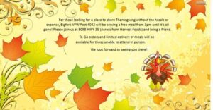 Free Thanksgiving Meal at VFW