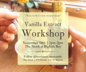Vanilla Extract Workshop at the Nook