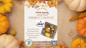 Thanksgiving Cookie Decorating Class at Andy's Crafthouse