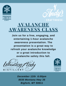 Avalanche Awareness Class at Andy's Crafthouse