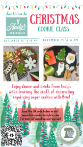 Cookie Decorating Class with Bakes and Cakes by Brie at Andy's Crafthouse