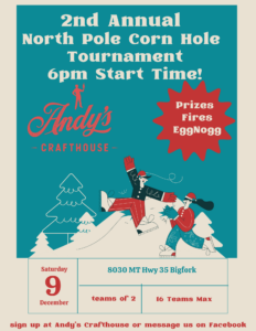 Corn Hole Tournament at Andy's Crafthouse