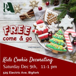 Kids Cookie Decorating at the BACC Free
