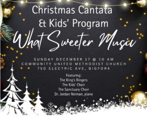 Christmas Cantata & Kids Program at United Methodist Church