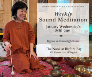 Community Sound Meditation at The Nook on Wednesdays