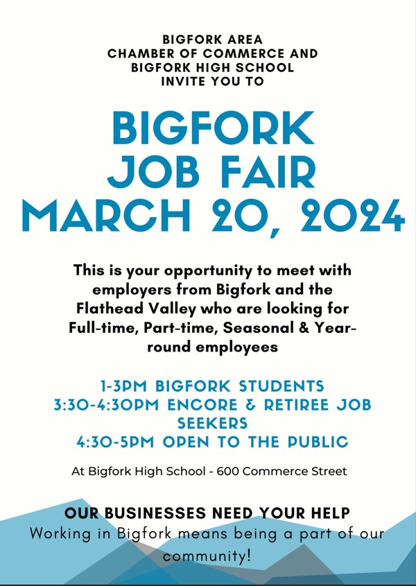 Bigfork Job Fair March 20th