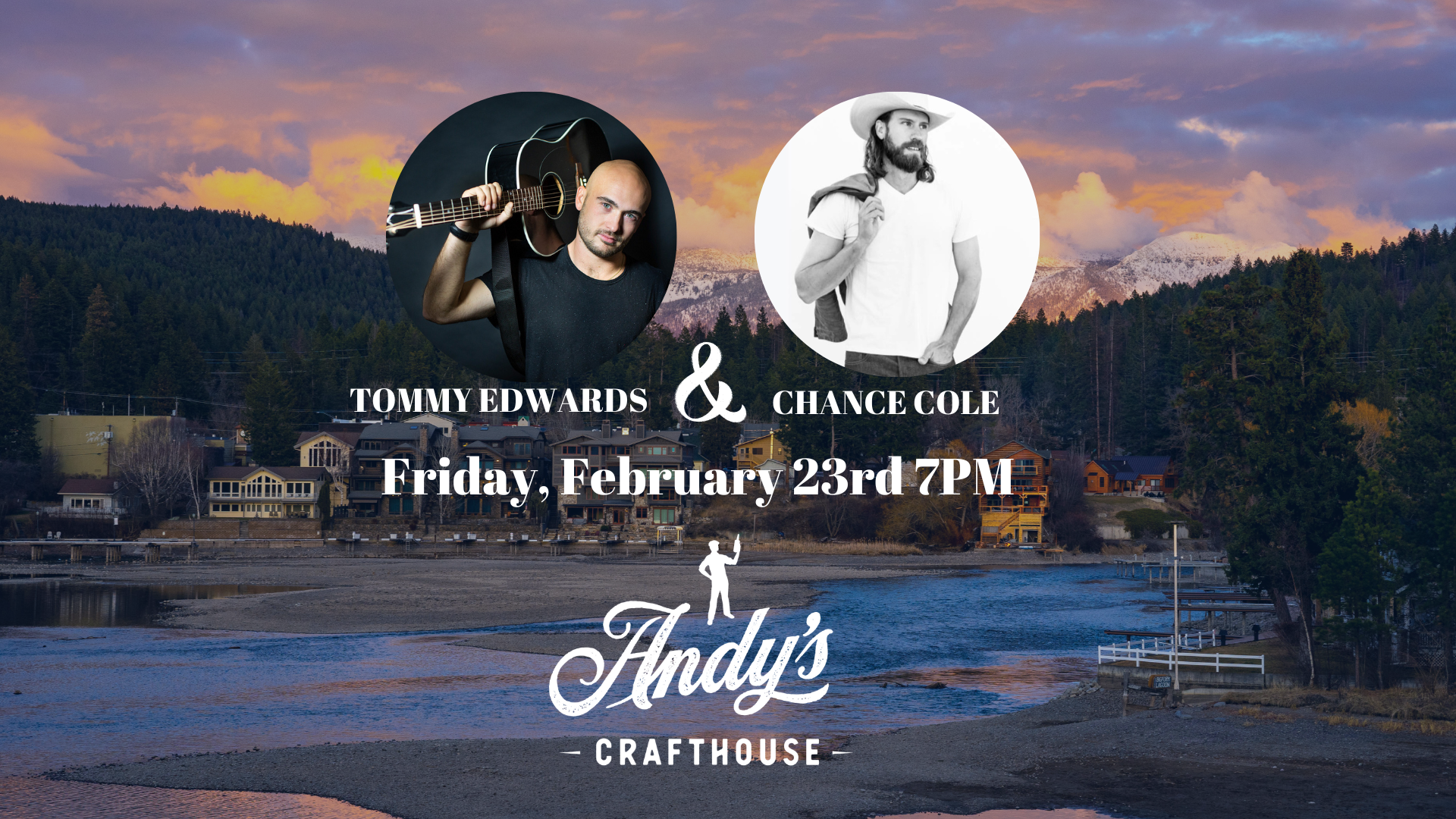 Tommy Edwards and Chance Cole at Andy's Crafthouse
