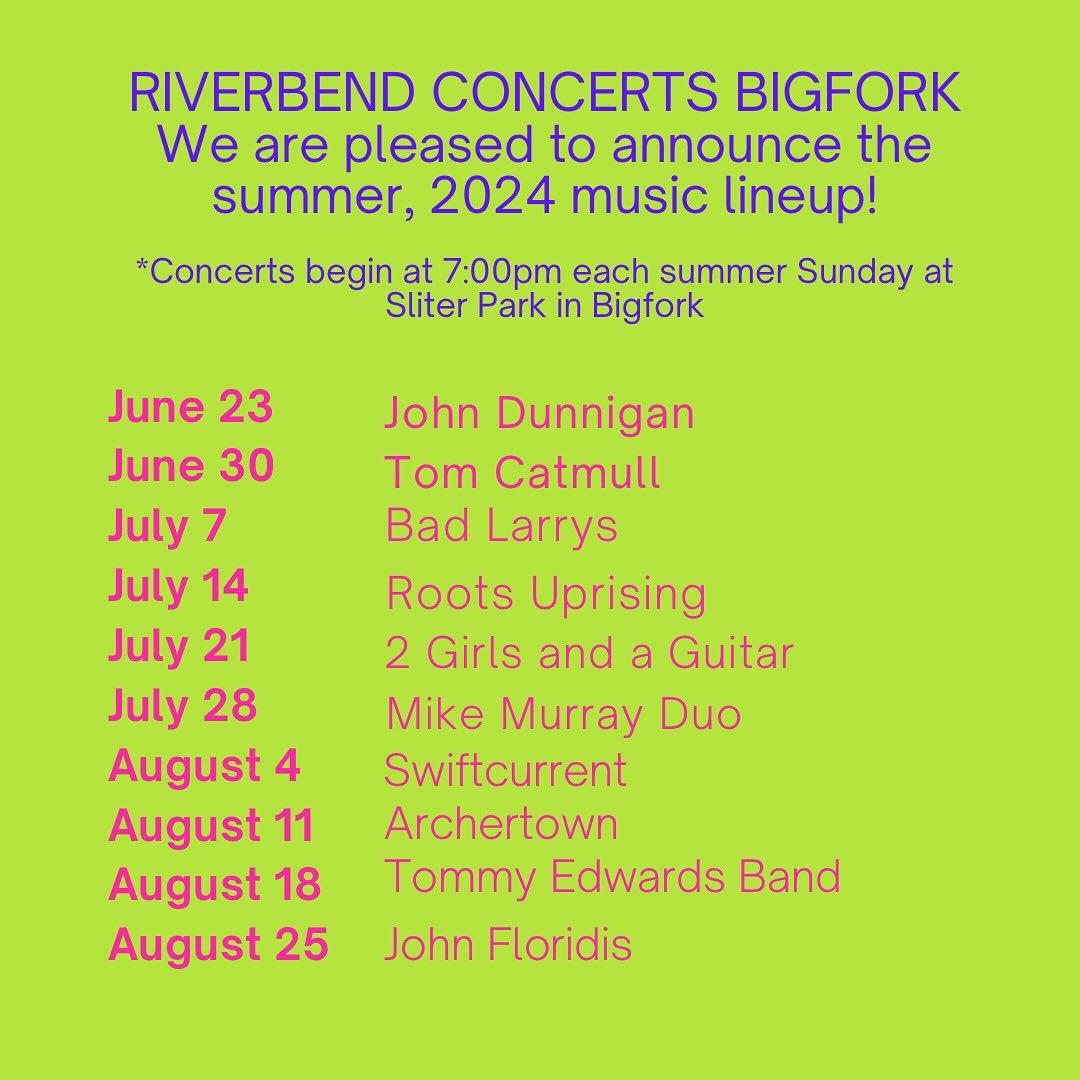 Riverbend Concert Series 2024 Music Line Up