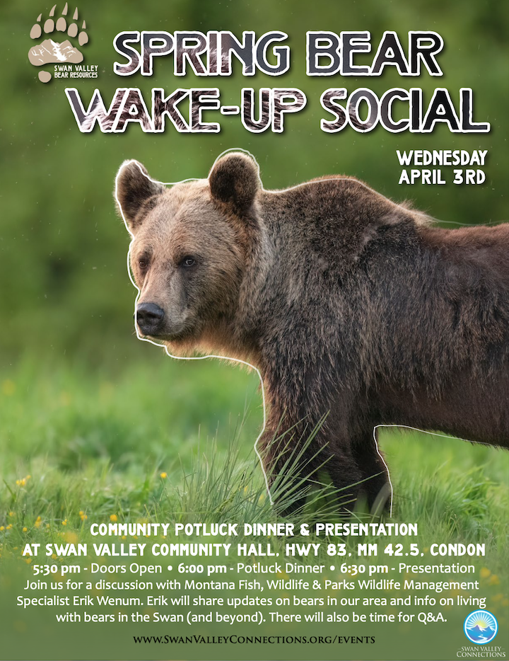 Bear Wake up Social at Swan Valley Community Center