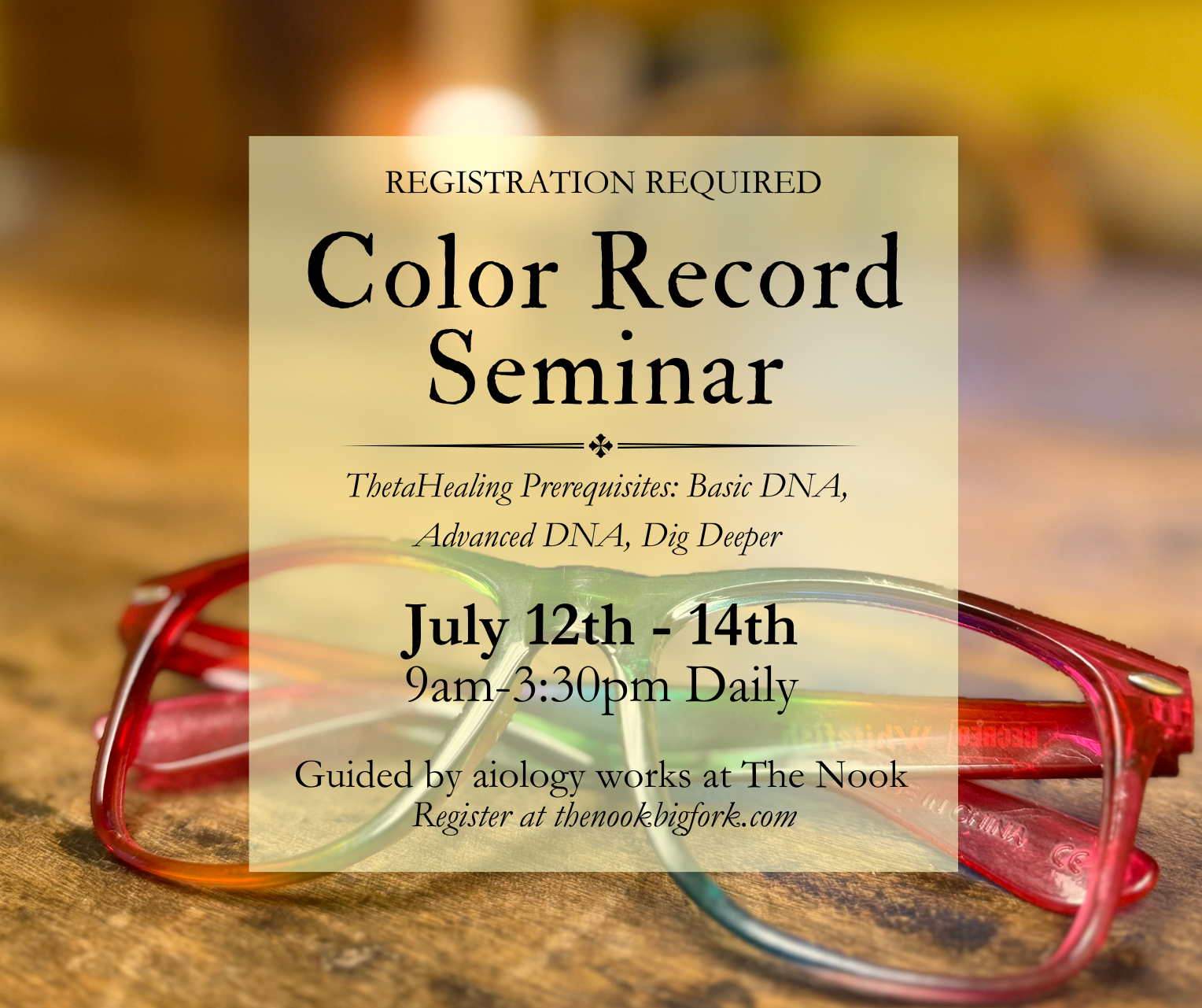 Color Record Seminar at The Nook at Bigfork Bay