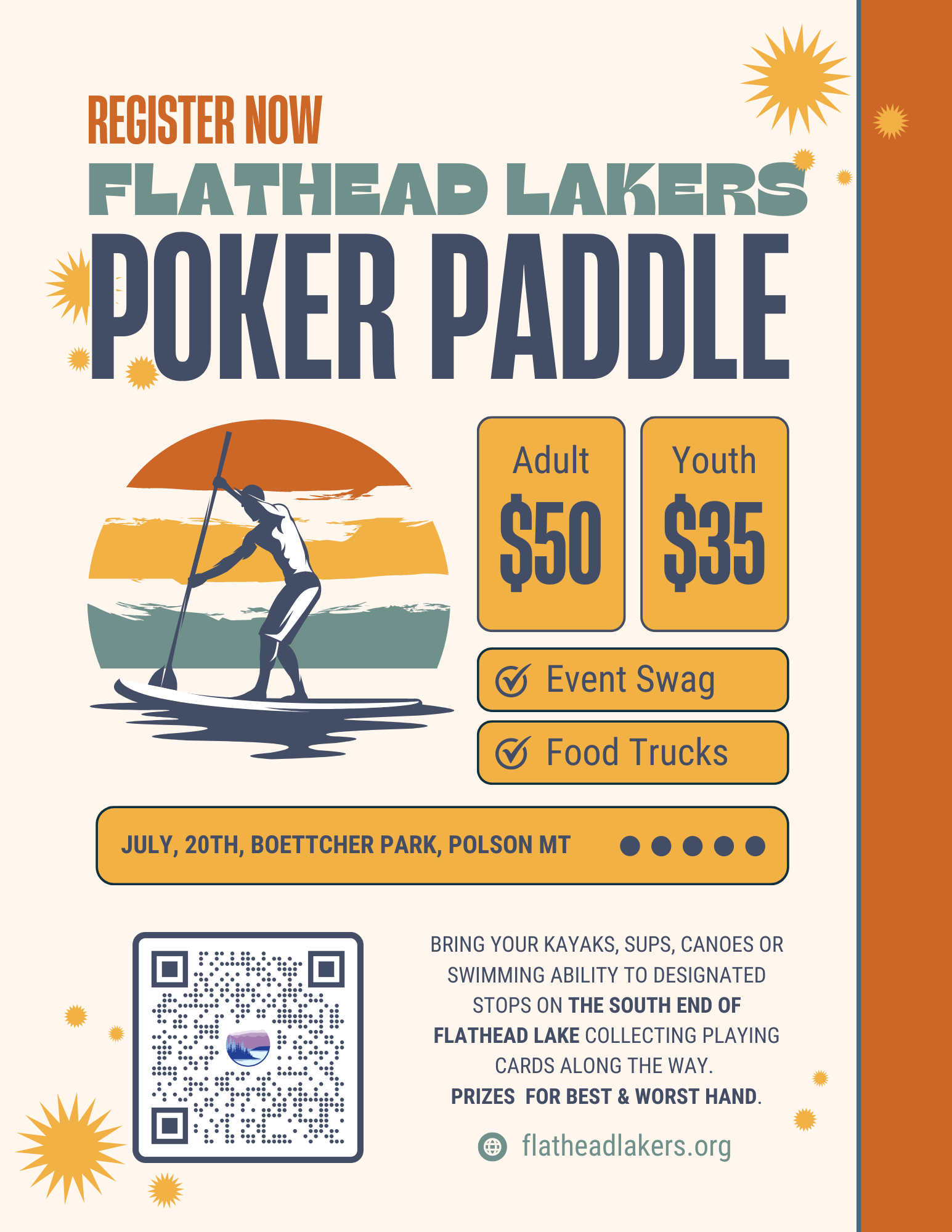 Flathead Lake Poker Paddle
