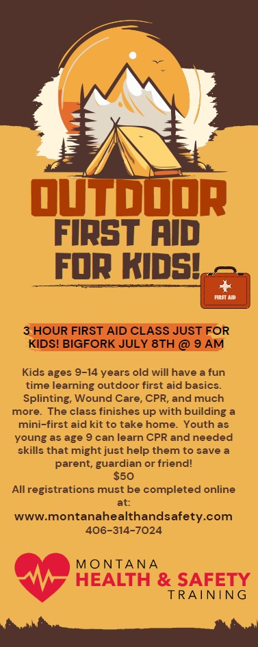 Montana Health & Safety Class o Outdoor First Aid for Kids