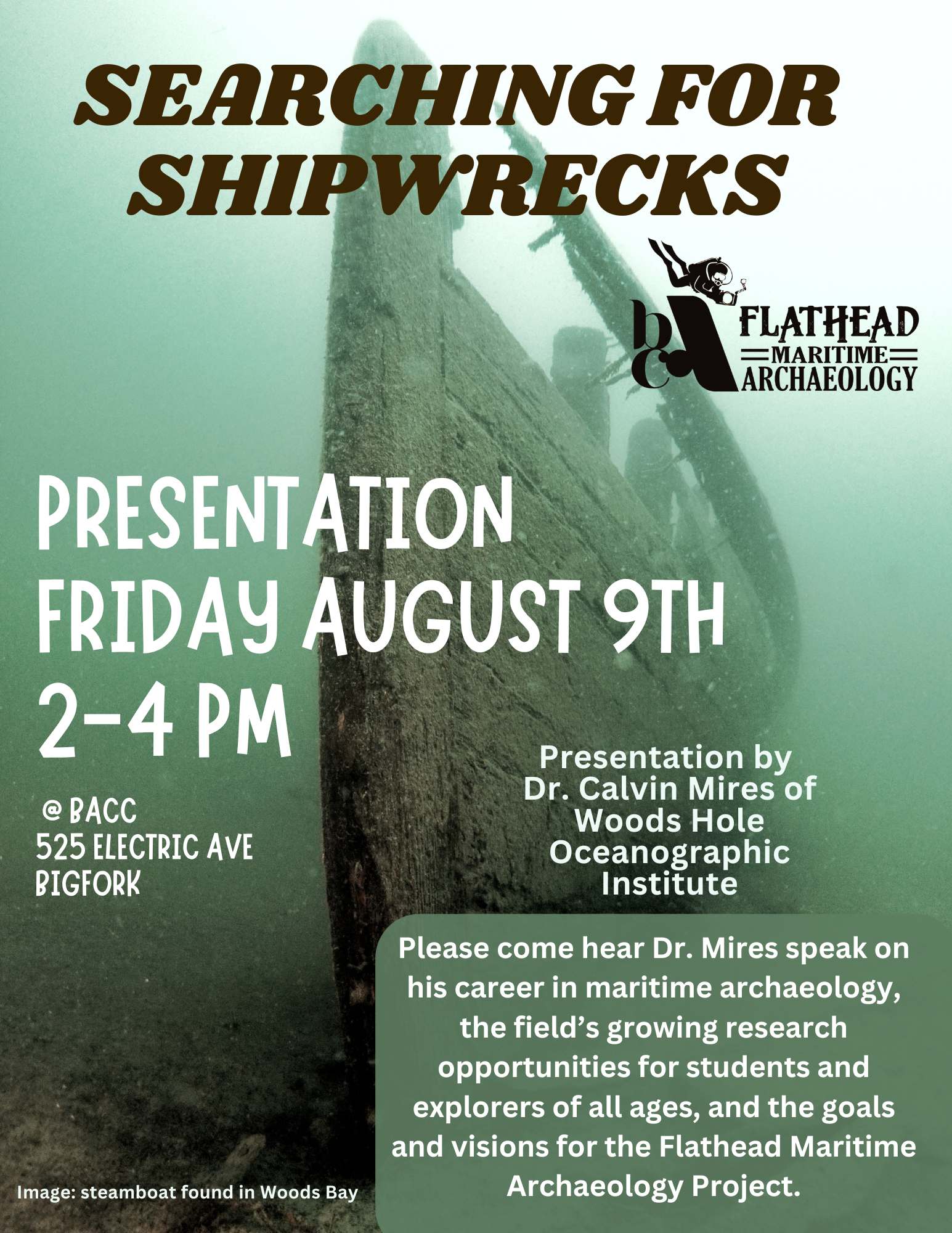 Shipwrecks Presentation at BACC