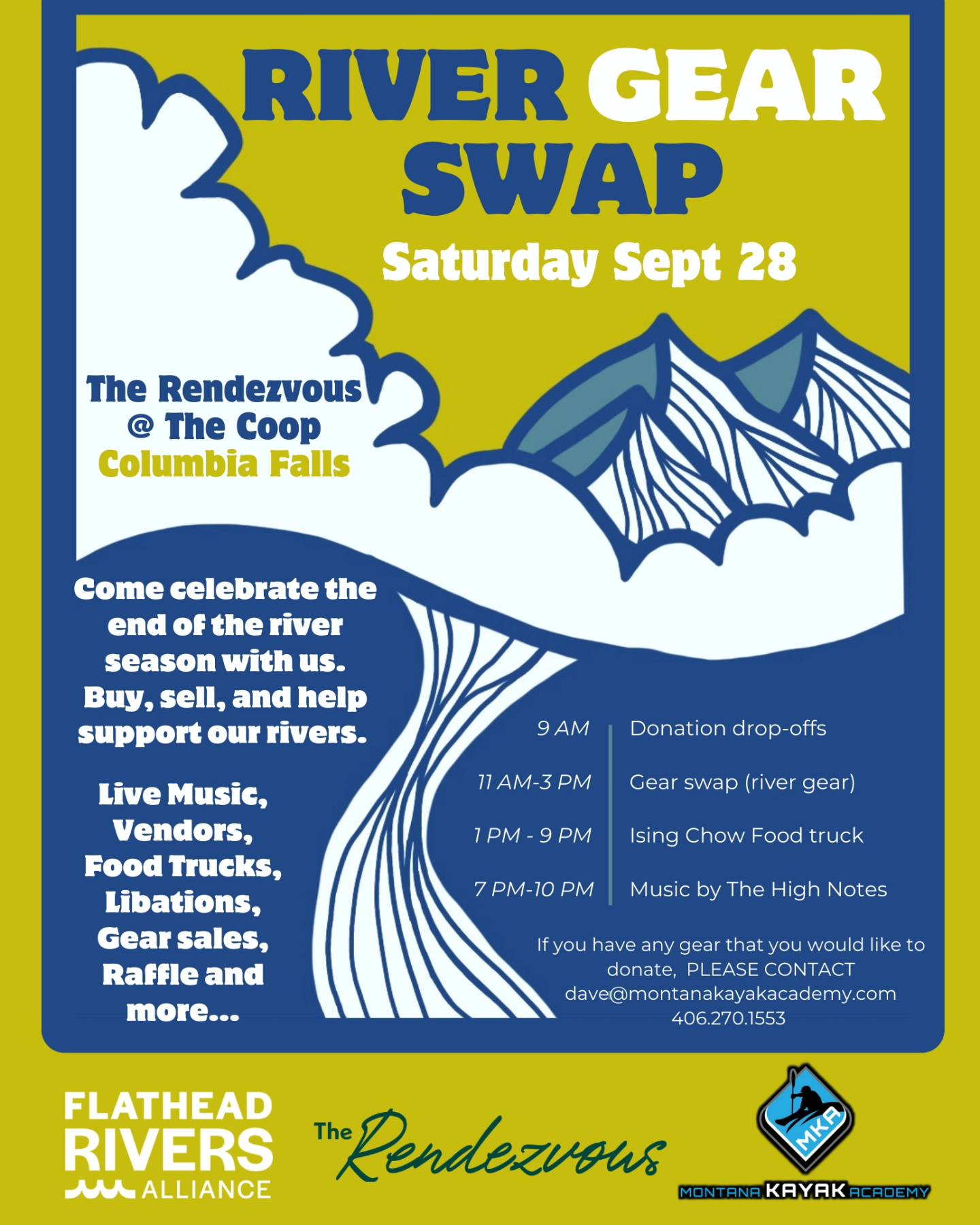 River Gear Swap at The COOP in Columbia Falls with Flathead Rivers Alliance