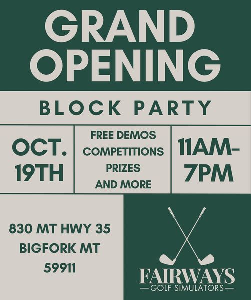 Block Party and Grand Opening for Fairways Golf Simulator