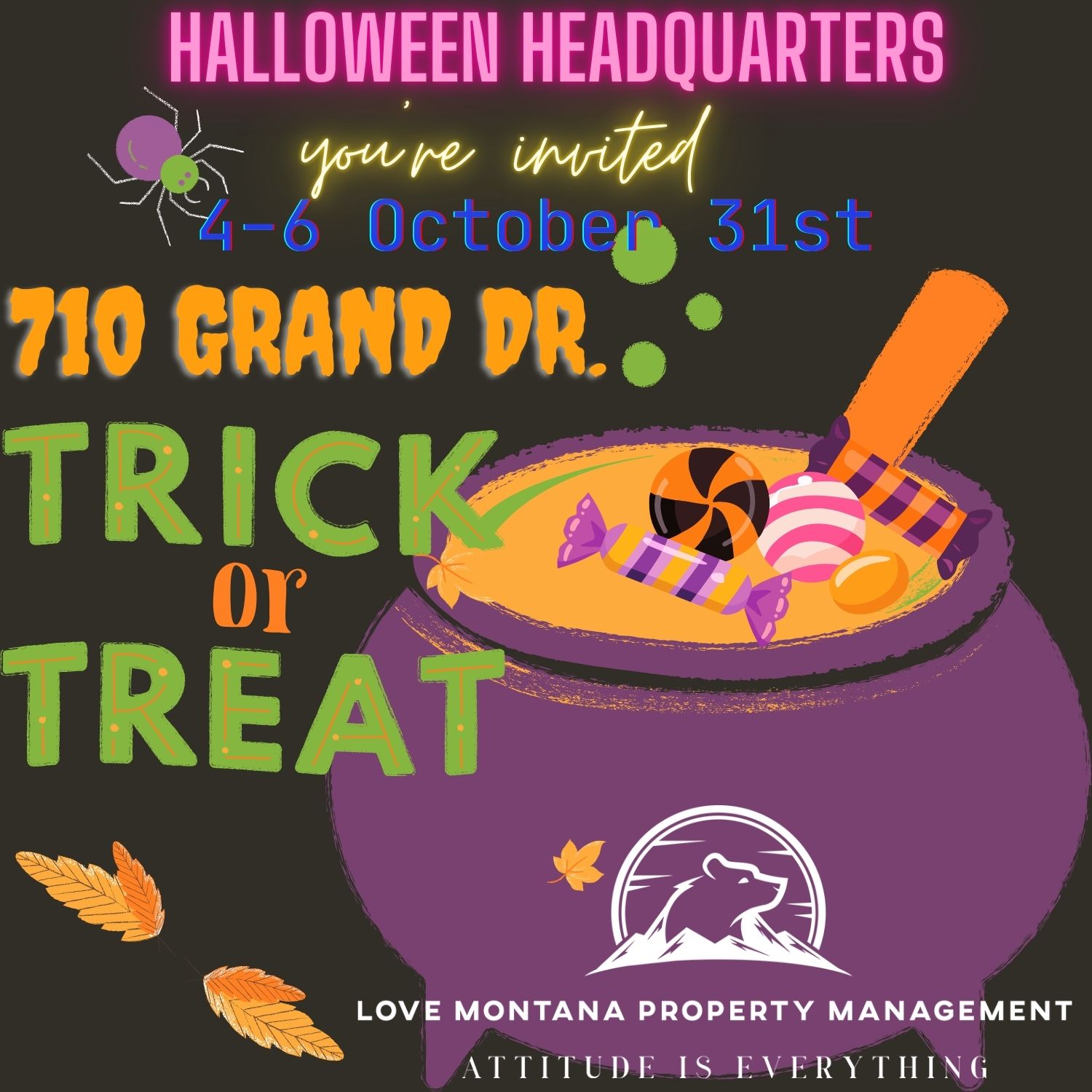 Love Montana Property Management Trick or Treat Party