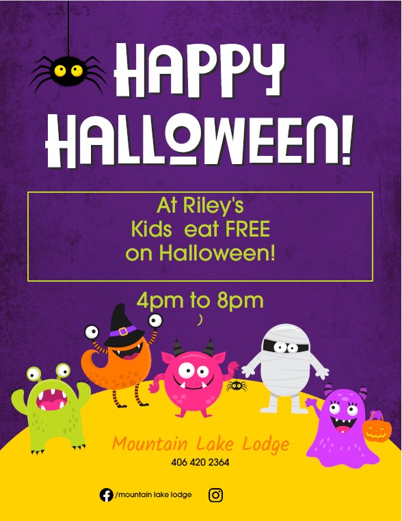 Kids Eat Free at Mountain Lake Lodge for Halloween