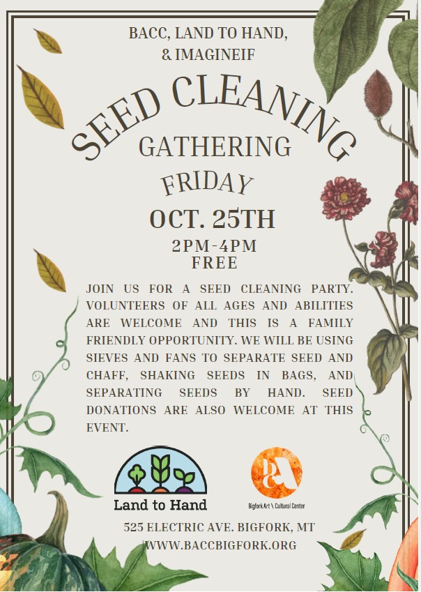 Seed Cleaning Gathering at BACC