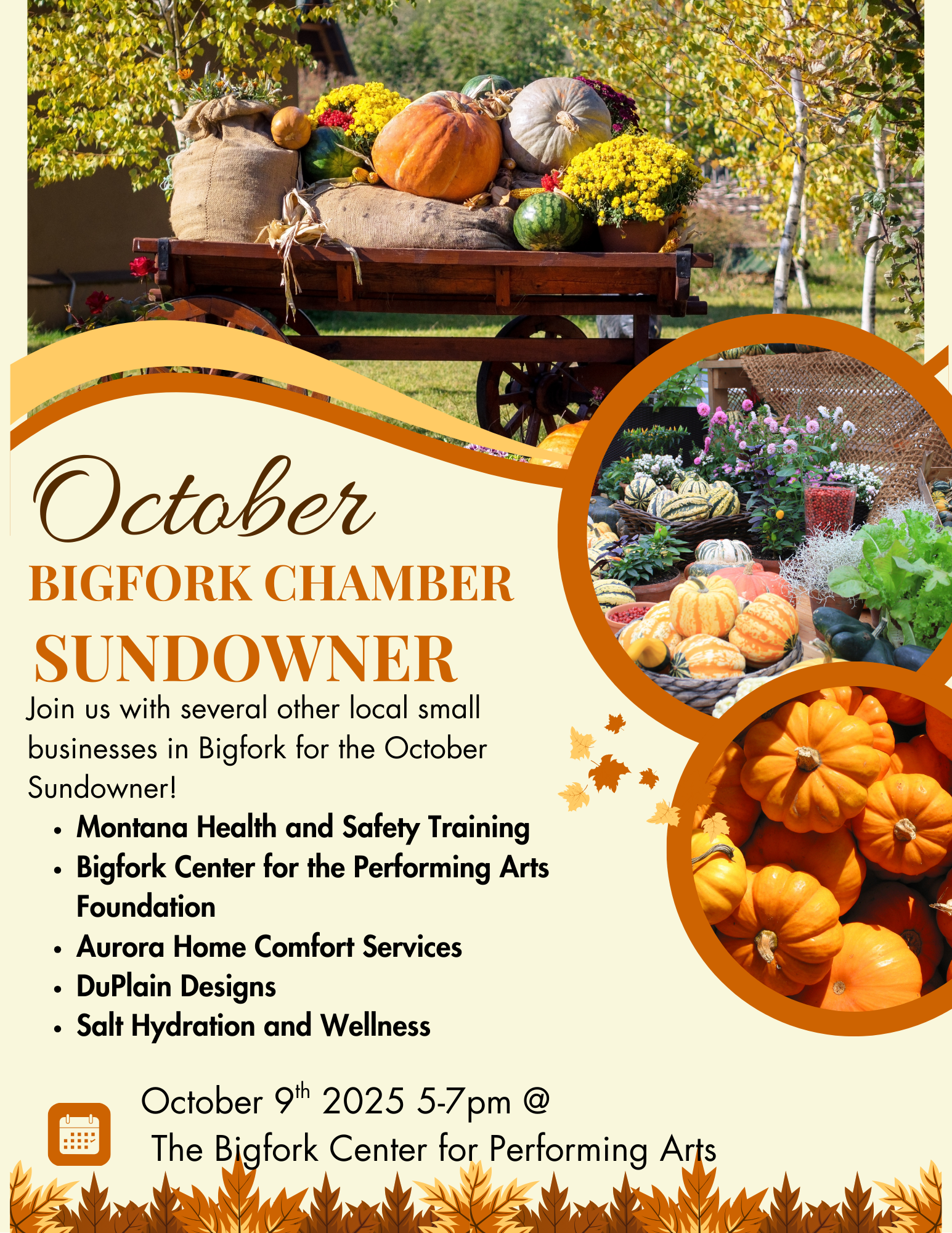 October Sundowner at Friends of Bigfork Center for Performing Arts