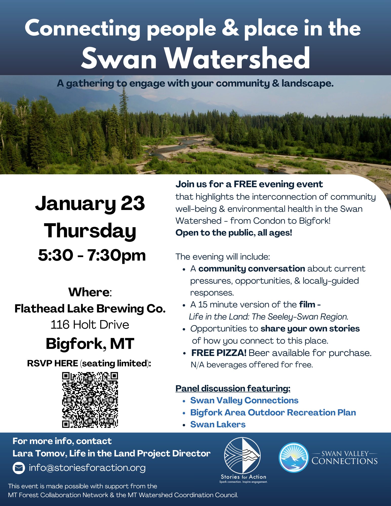 Swan Watershed Community meeting with Swan Valley Connections